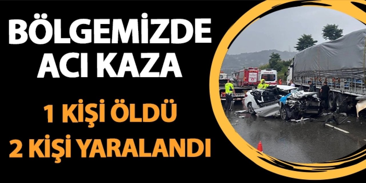 Ordu'da trafik kazası! 1ölü, 2 yaralı