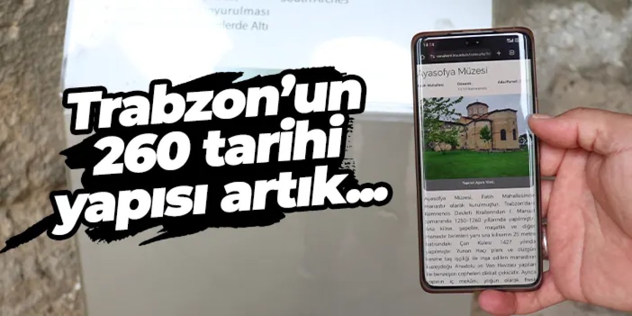 Trabzon’un 260 tarihi yapısı artık dijitalde!