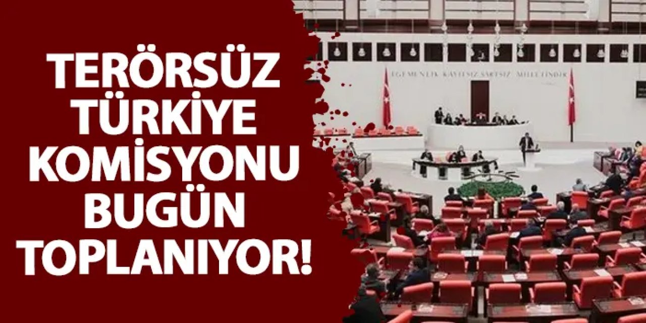 Terörsüz Türkiye Komisyonu bugün toplanıyor!