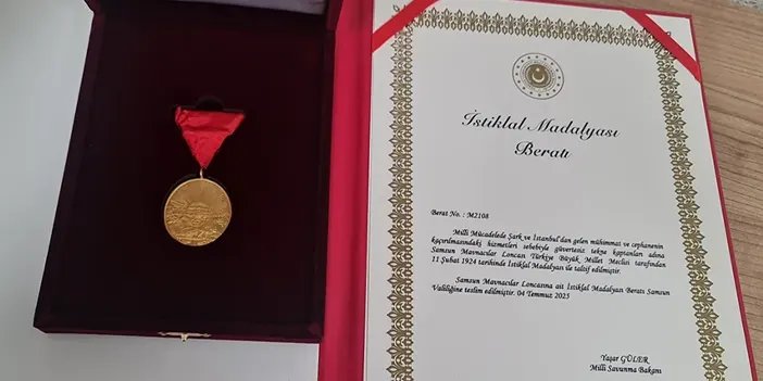 İstiklal Madalyasının sahibi Samsun oldu