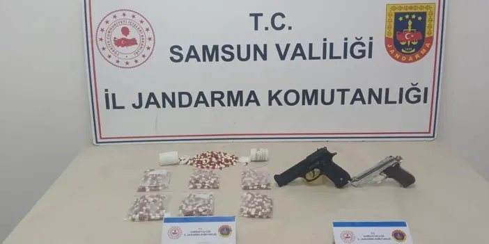 Samsun'da zehir operasyonu! 1046 ecza hapı ele geçirildi