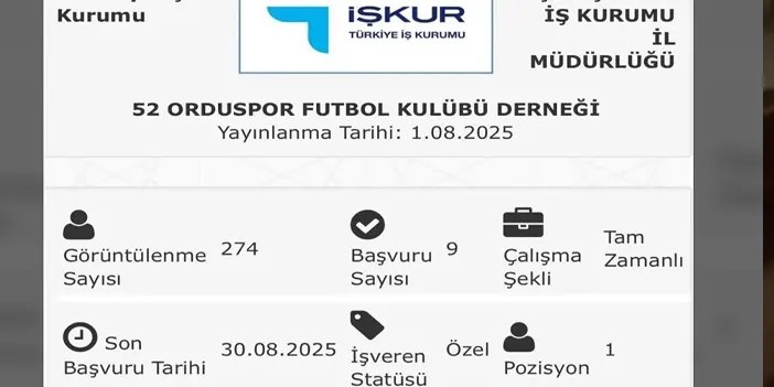 Görenler inanamadı! Ordu'da İşkur üzerinden futbolcu alımı