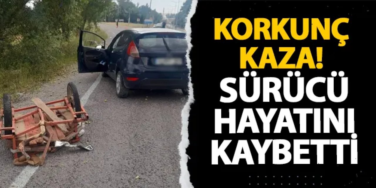 Bayburt’ta korkunç kaza! Sürücü hayatını kaybetti