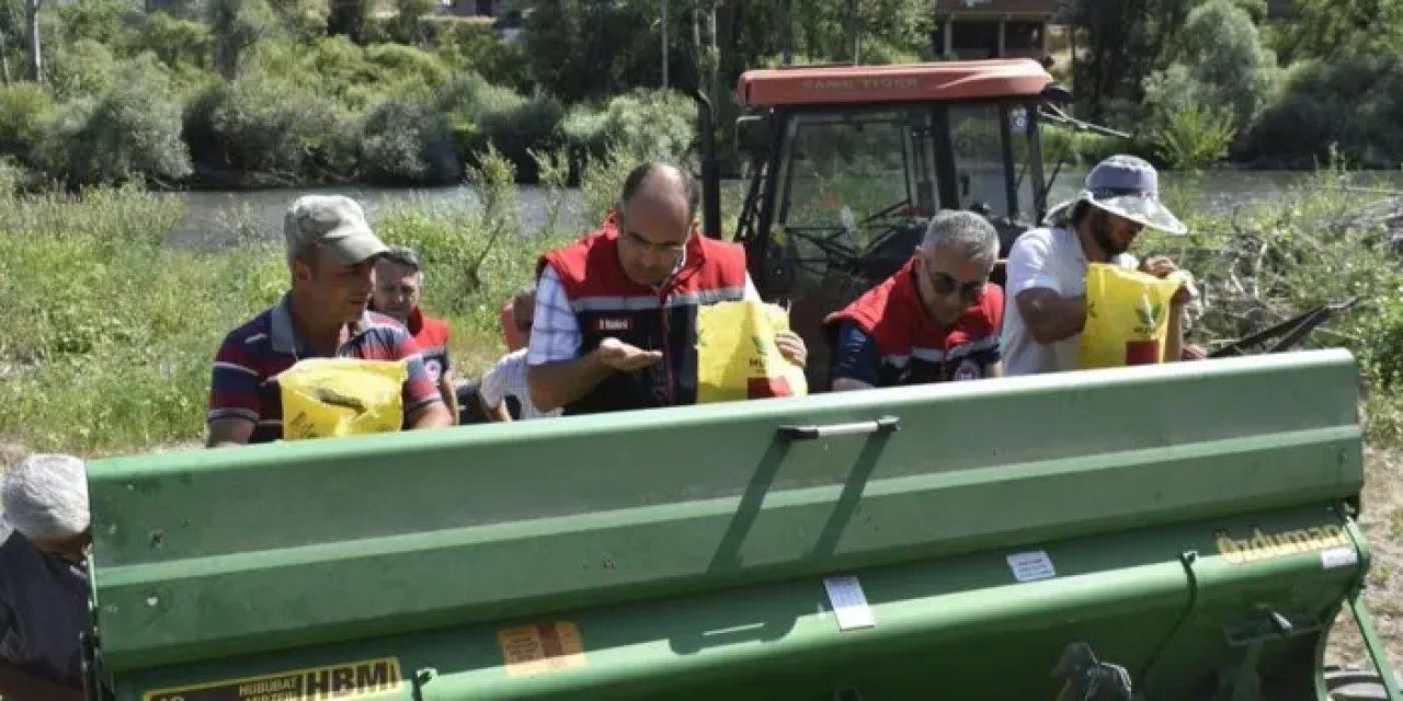 Bayburt’ta Aslandede köyünde suni mera oluşturuldu!