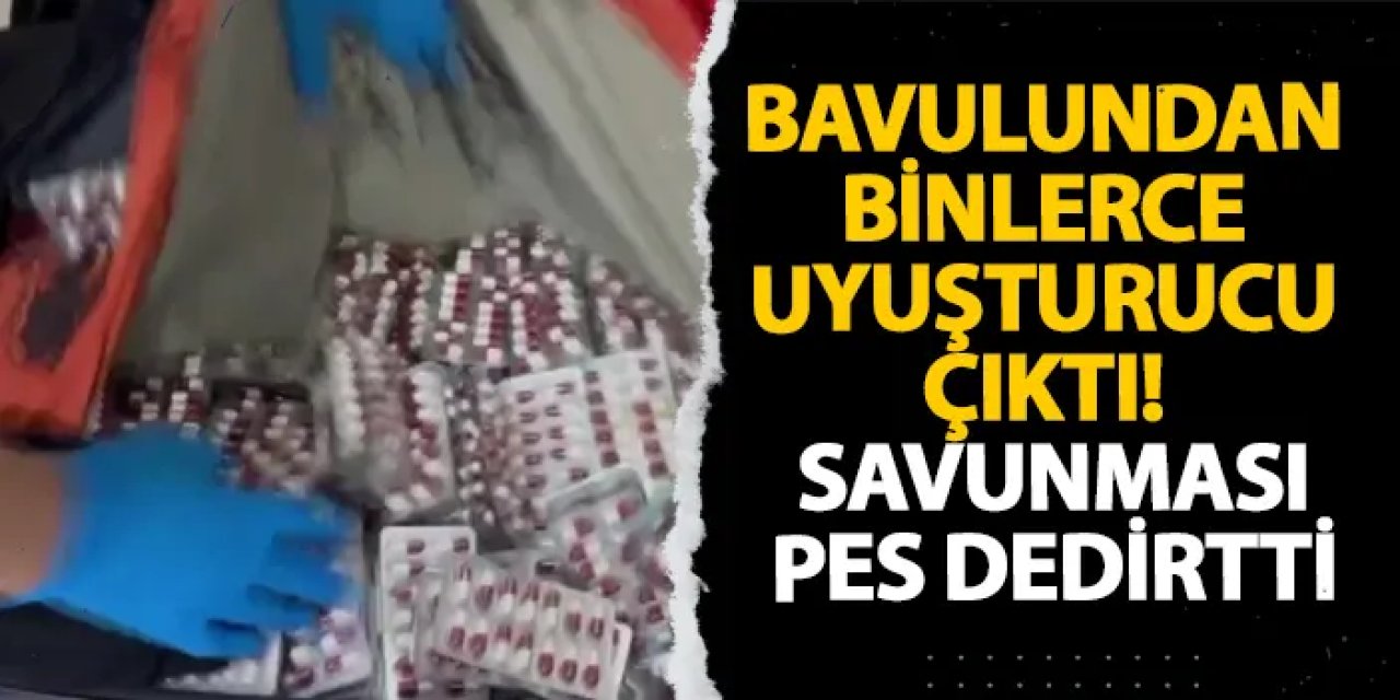 Adana’da bavulundan binlerce uyuşturucu çıktı! Savunması pes dedirtti