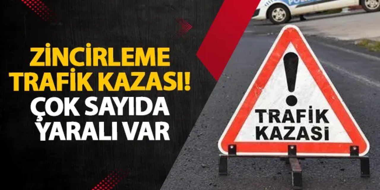 Samsun’da zincirleme trafik kazası! Çok sayıda yaralı var