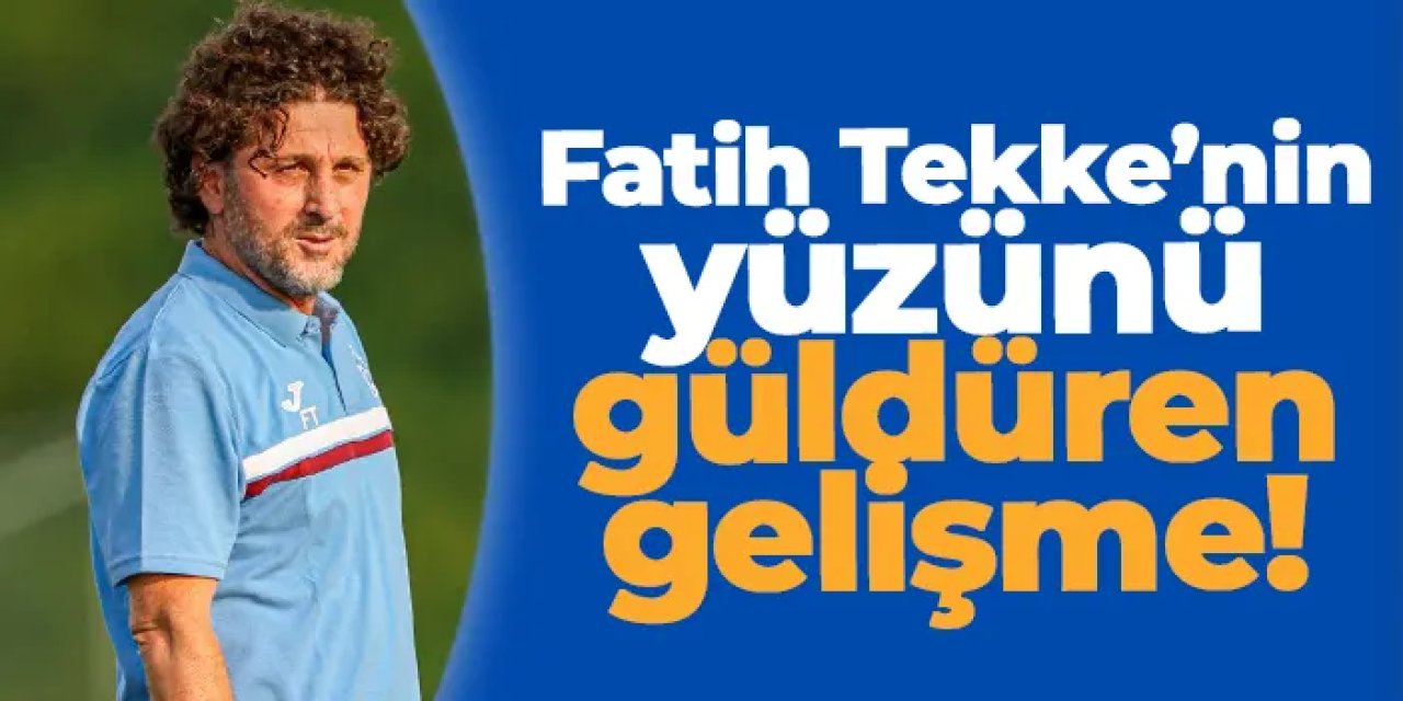 Kocaelispor sınavı öncesi Trabzonspor’da Fatih Tekke’yi sevindiren görüntüler