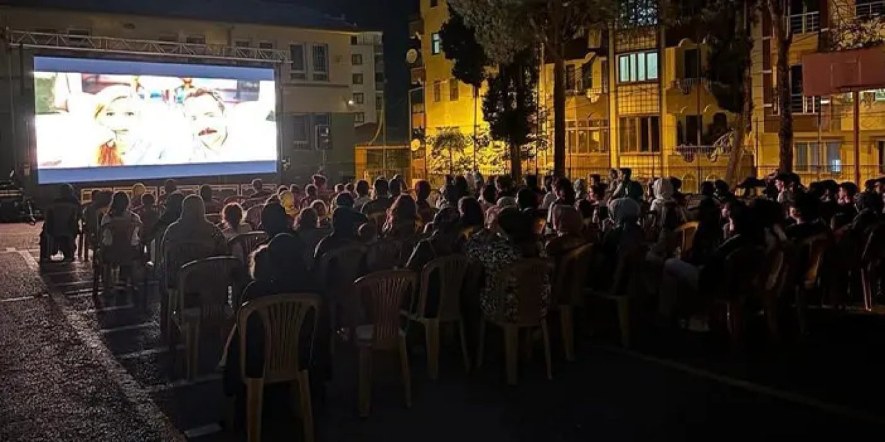 Çaykara’da yazlık sinema keyfi: ‘Öğretmen’ filmi izleyiciyle buluştu