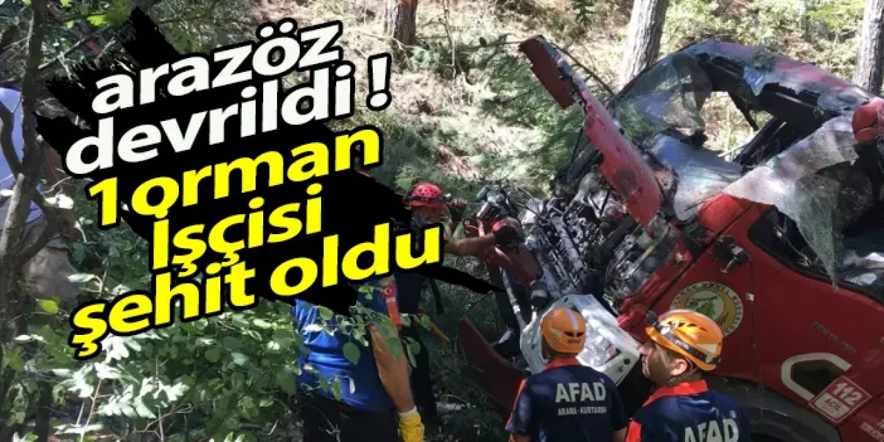 Osmaniye’de yangın müdahalesine giden arazöz devrildi!1 şehit, 4 yaralı