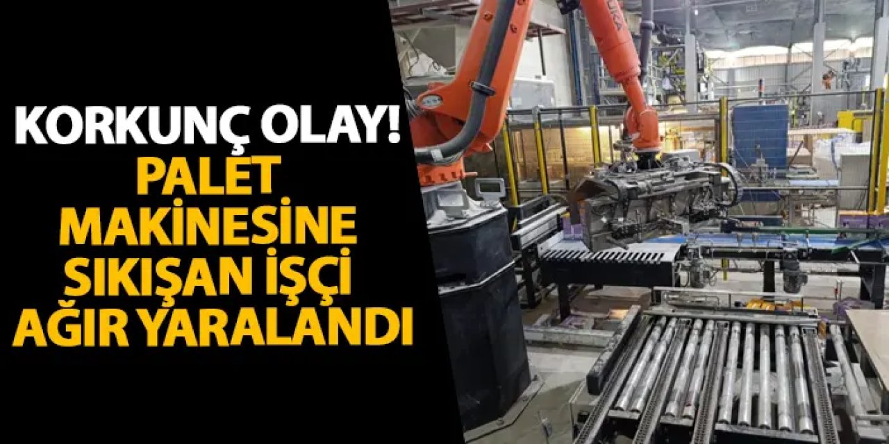 Ordu’da korkunç olay! Palet makinesine sıkışan işçi ağır yaralandı