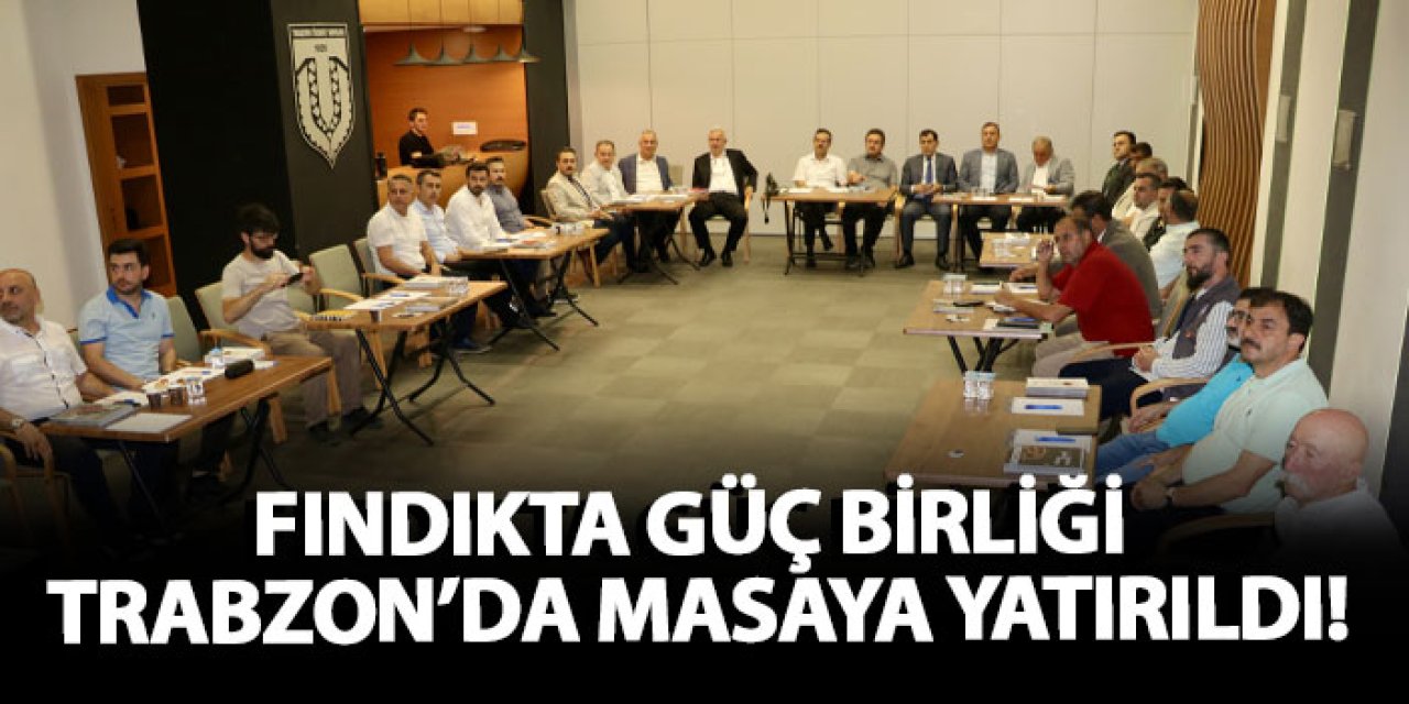 Fındıkta güç birliği Trabzon’da masaya yatırıldı!