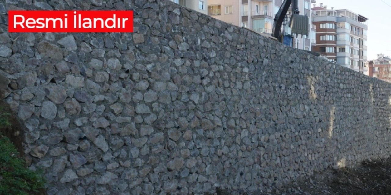 Sürmene Belediyesi istinat duvarları yapım işi