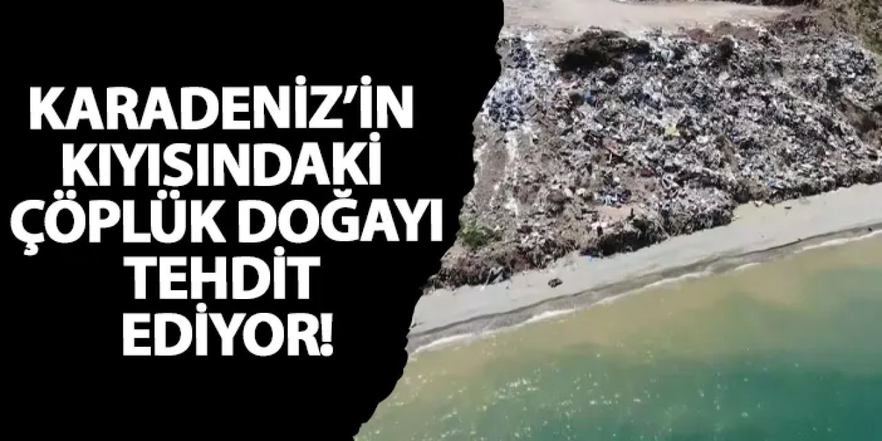 Karadeniz’in kıyısındaki çöplük doğayı tehdit ediyor!