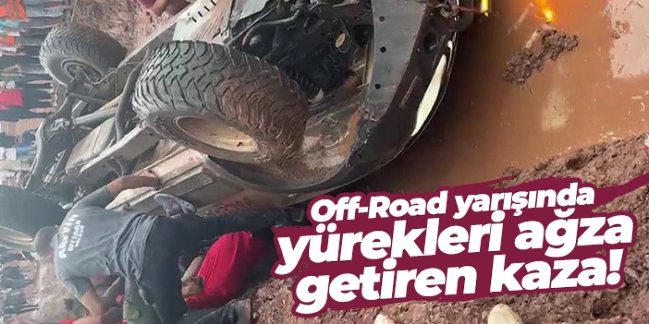 Artvin’de Off-Road yarışında yürekleri ağza getiren kaza!
