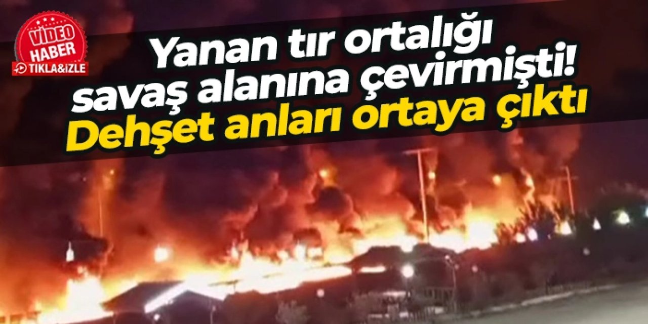 Samsun'da yanan tır ortalığı savaş alanına çevirmişti! Dehşet anları ortaya çıktı