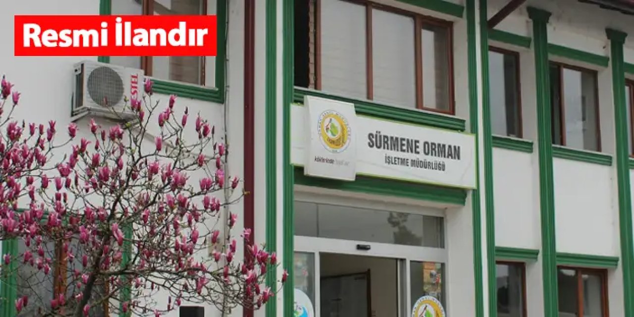 Sürmene Orman İşletme Müdürlüğü Gayrimenkul satacak