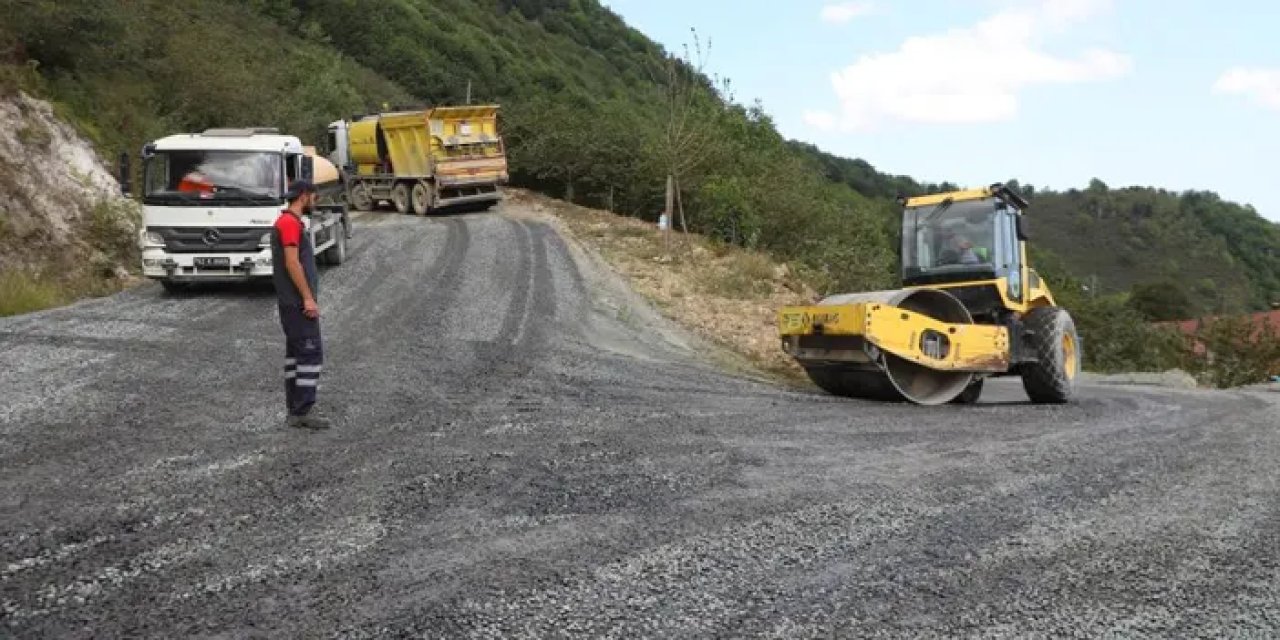Ordu Büyükşehir Belediyesince yollar asfaltlanıyor!
