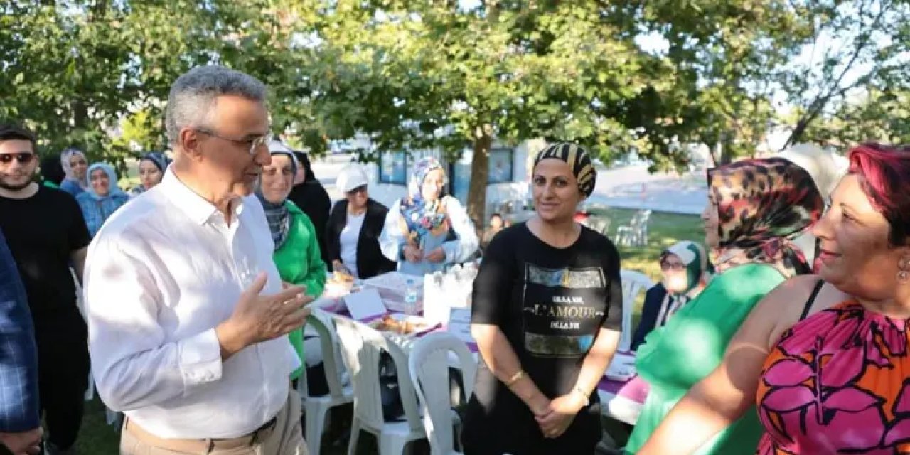 Samsun İlkadım Belediye Başkanı mahalle kadın kolları başkanıyla buluştu!