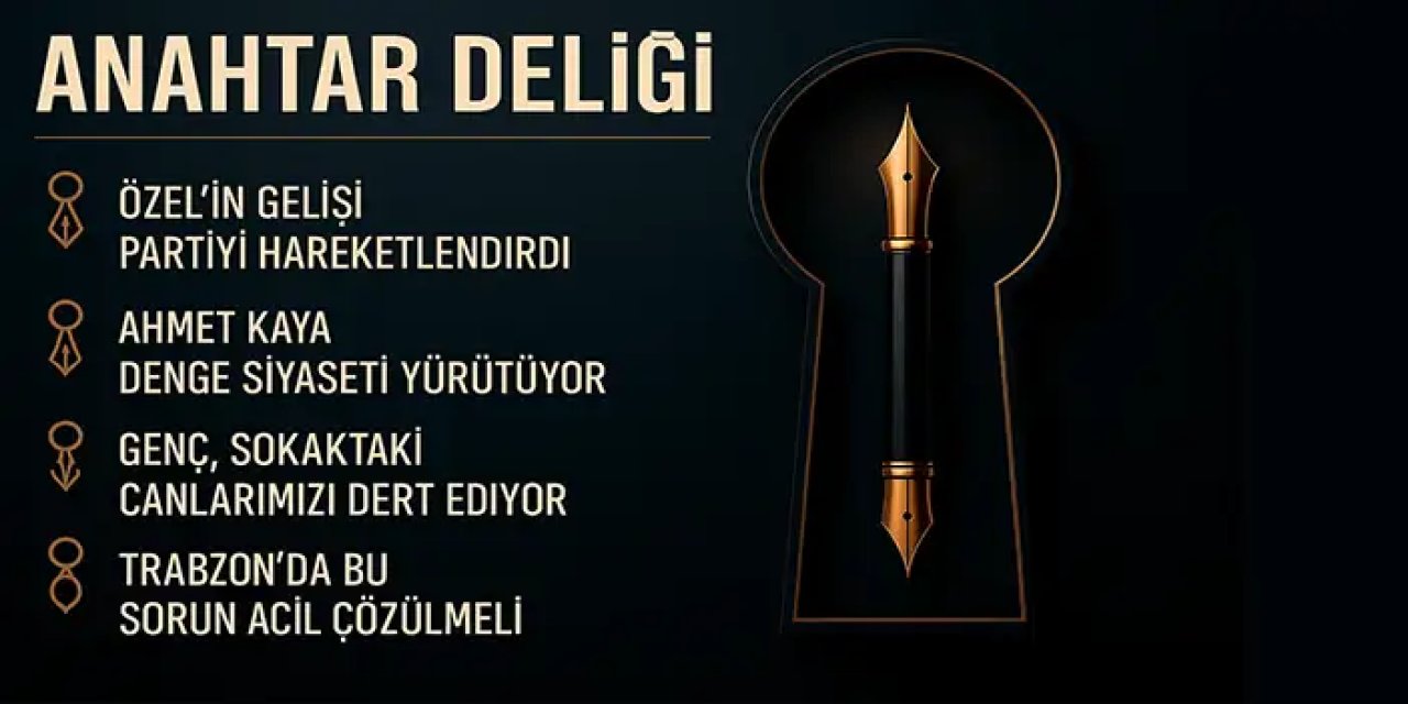 Anahtar Deliği 18.08.2025 - Trabzon’da Bu Sorun Acil Çözülmeli!