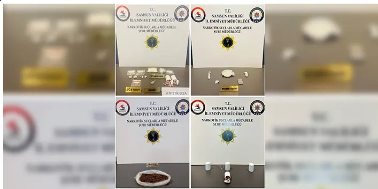 Samsun'da zehir tacirlerine baskın! Yüklü miktarda uyuşturucu ele geçirildi