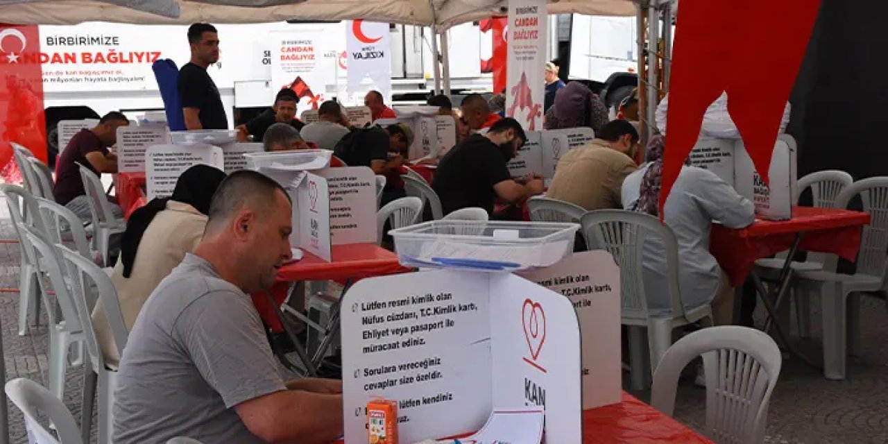 Samsun'da Kızılay'ın Hedef 1919: Hastaya Kan, Ormana Can" kampanyası başladı