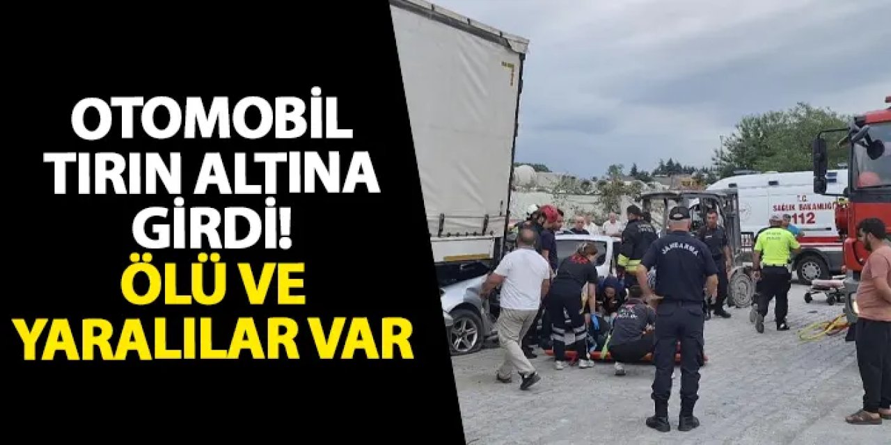 Samsun’da otomobil tırın altına girdi! Ölü ve yaralılar var