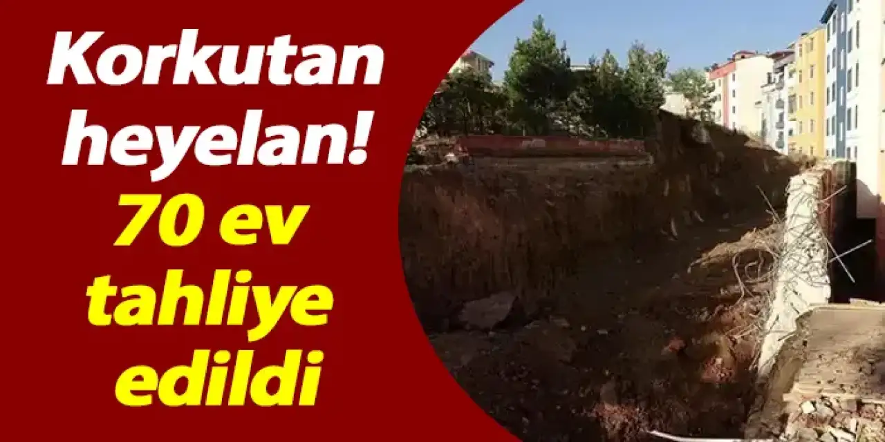 Erzurum'da korku dolu anlar! 70 ev tahliye edildi