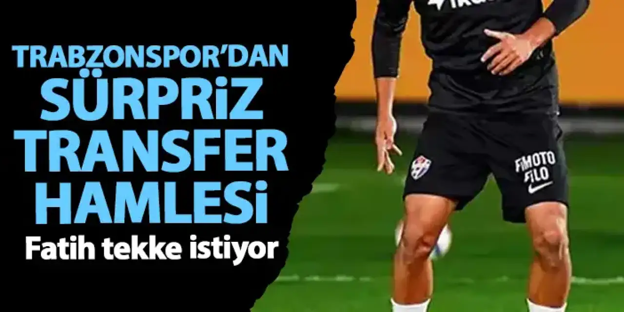Trabzonspor’da sürpriz transfer hamlesi! Fatih Tekke istiyor