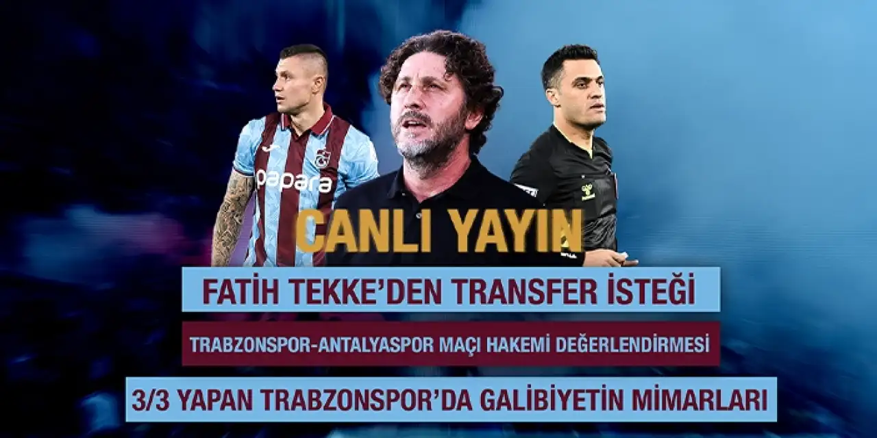 Trabzonspor'da Fatih Tekke'den transfer isteği!