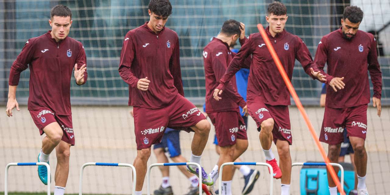Trabzonspor yağmur altında çalıştı! Samsunspor maçı hazırlıkları başladı