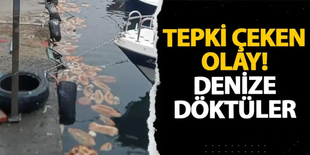 Rize’de tepki çeken olay! Denize döktüler