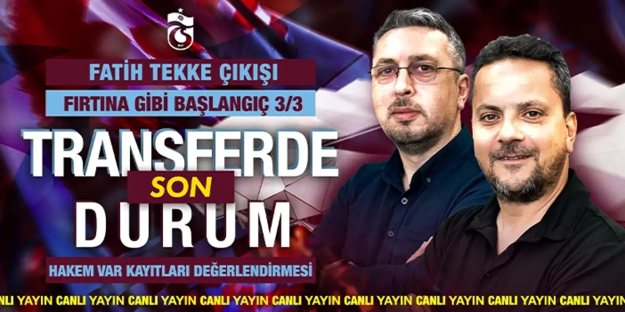 Fatih Tekke çıkışı... Trabzonspor'da transferde son durum!