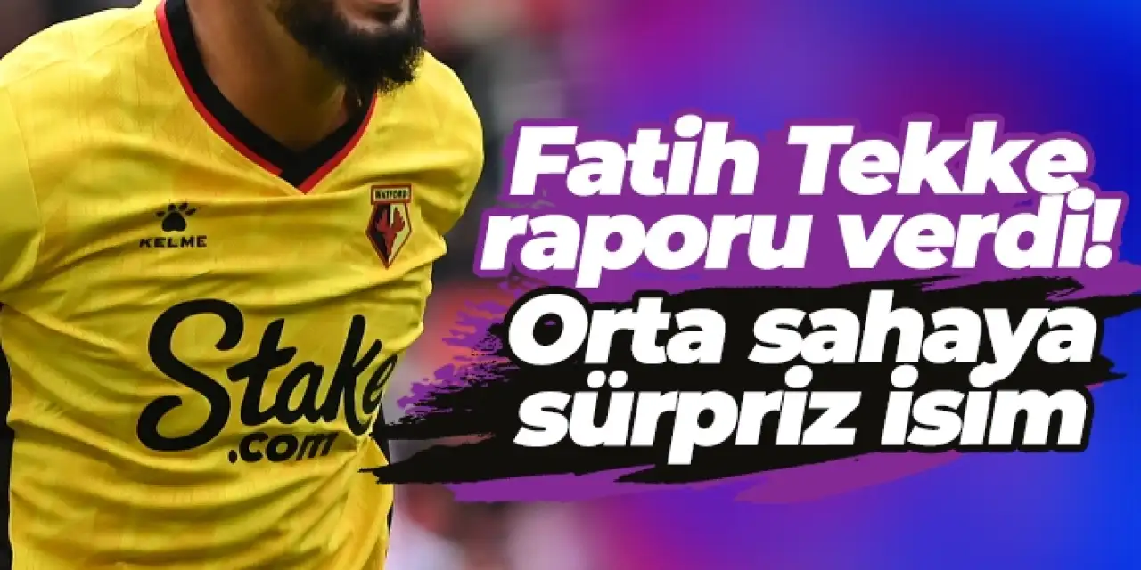 Fatih Tekke raporunu verdi: Trabzonspor'da orta sahaya sürpriz isim...