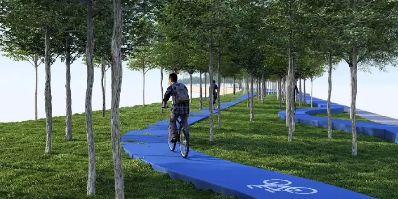 Sürmene'ye modern bisiklet yolu kazandırılıyor!