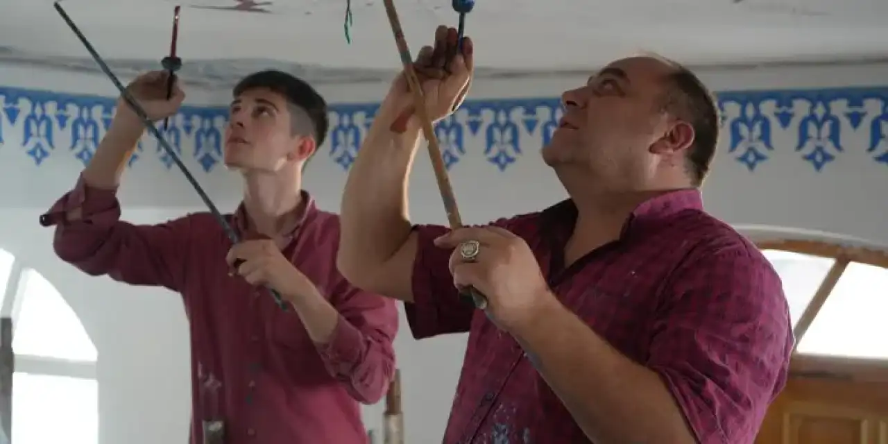 Velişaban Camii’nde geleneksel nakışlarla estetik dokunuş!