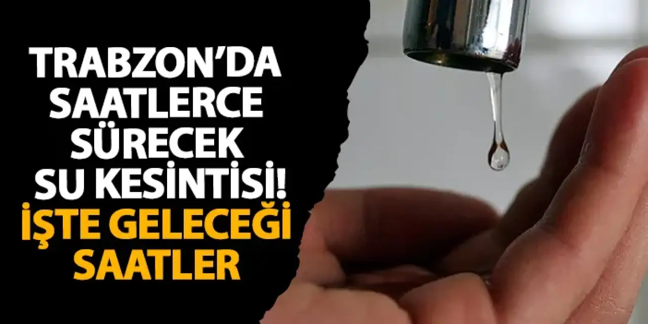 Düzköy’de Ana Şebeke Arızası: Üç Mahallede Su Kesintisi Uyarısı