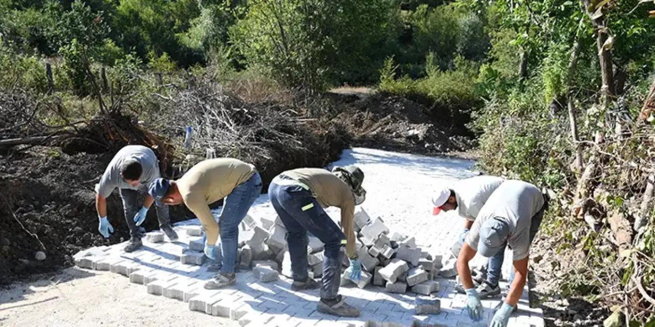 Samsun'da yol çalışmaları devam ediyor!