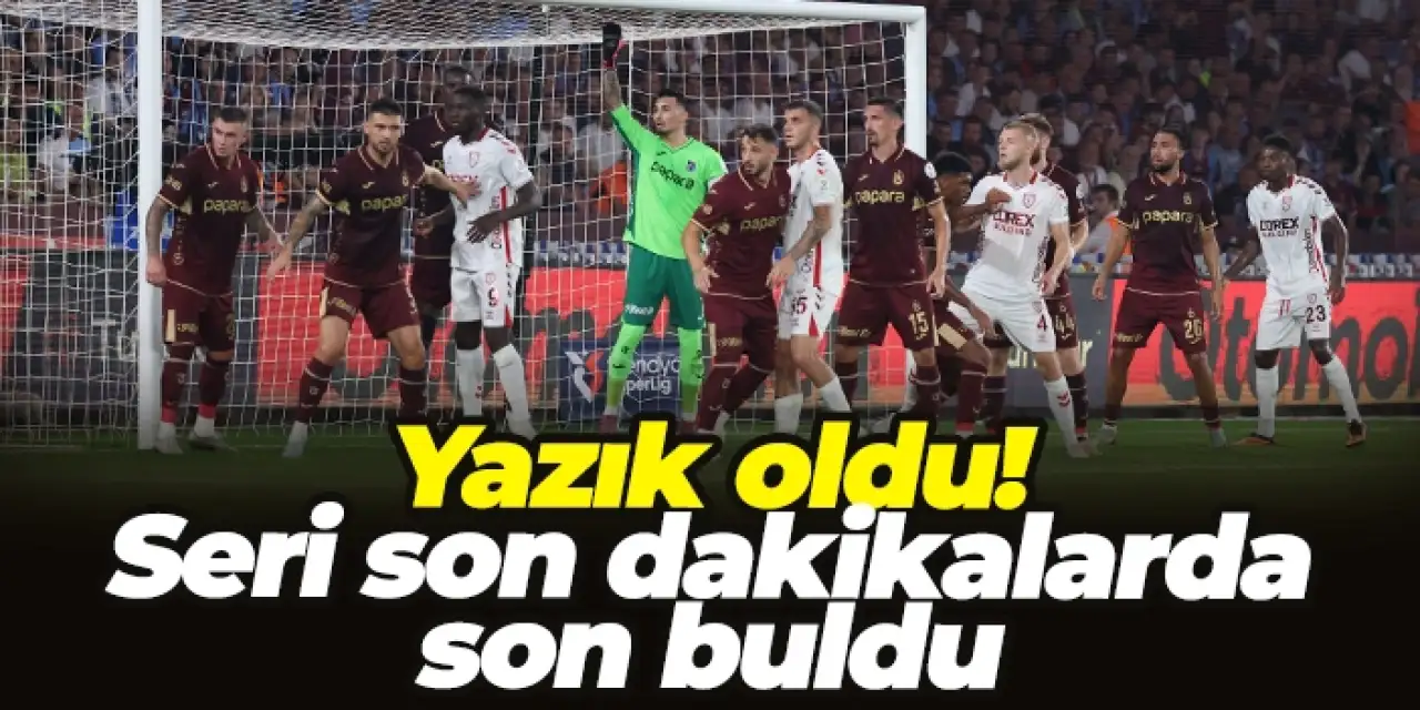Trabzonspor'da seri son dakikalarda son buldu!