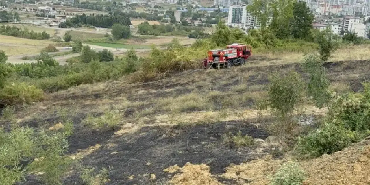 Bahçesini temizlemek istedi! Yangın çıkardı
