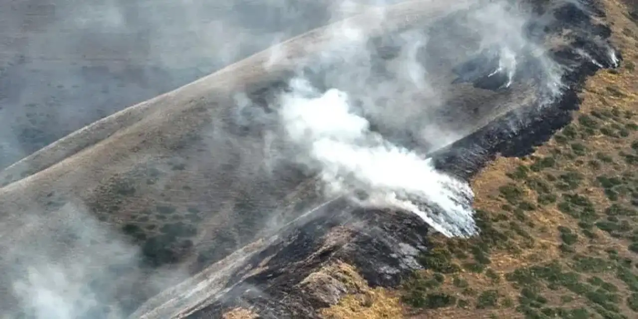 Bayburt'ta çıkan yangın kontrol altına alındı!