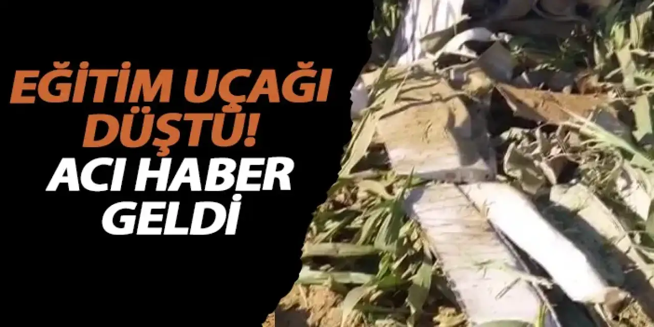 İzmir'de eğitim uçağı düştü! Acı haber geldi