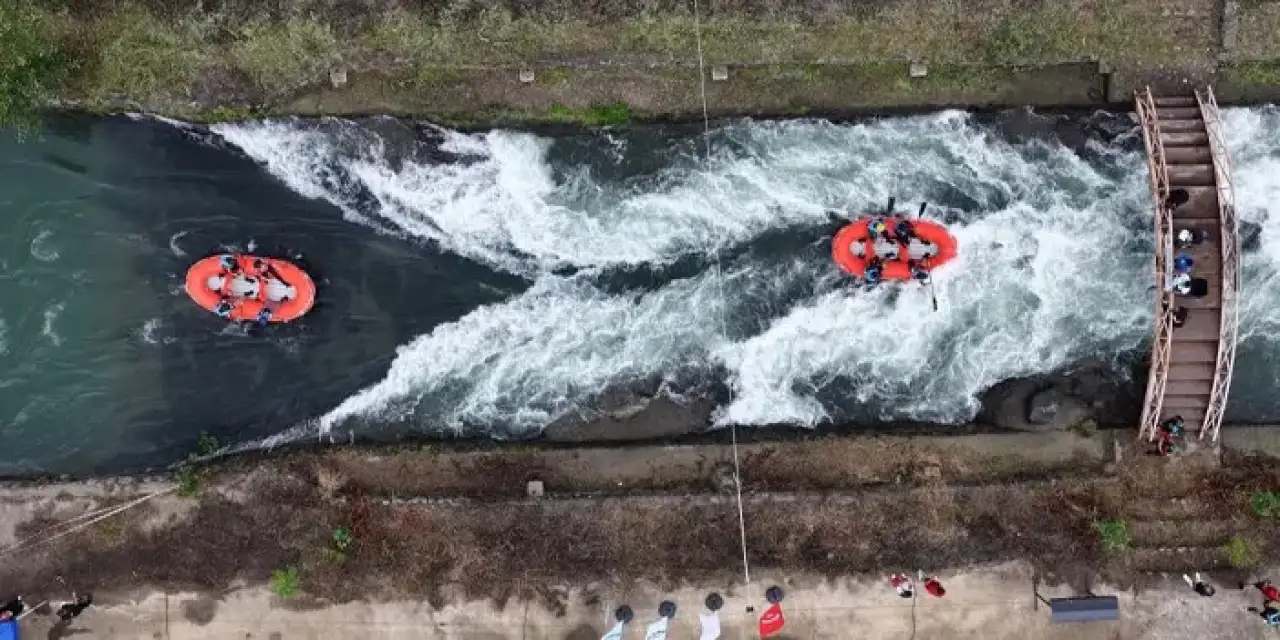 Rize’de sporcular derede kıyasıya yarıştı!