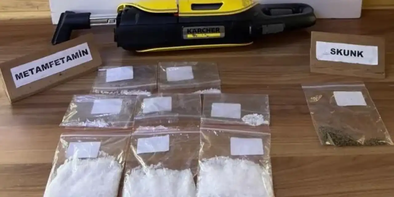 Samsun’da süpürgeye zulalanmış zehir yakalandı!