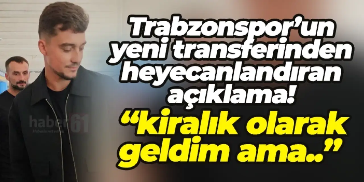 Trabzonspor'un yeni transferi Ernest Muçi Trabzon'da! İşte ilk sözleri...