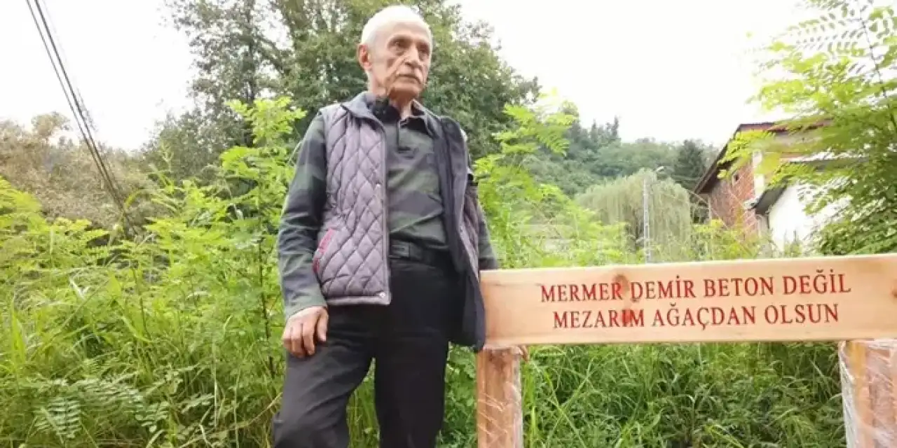 Giresun’da yaşlı adamın yaptırdığı mezar dikkat çekti!