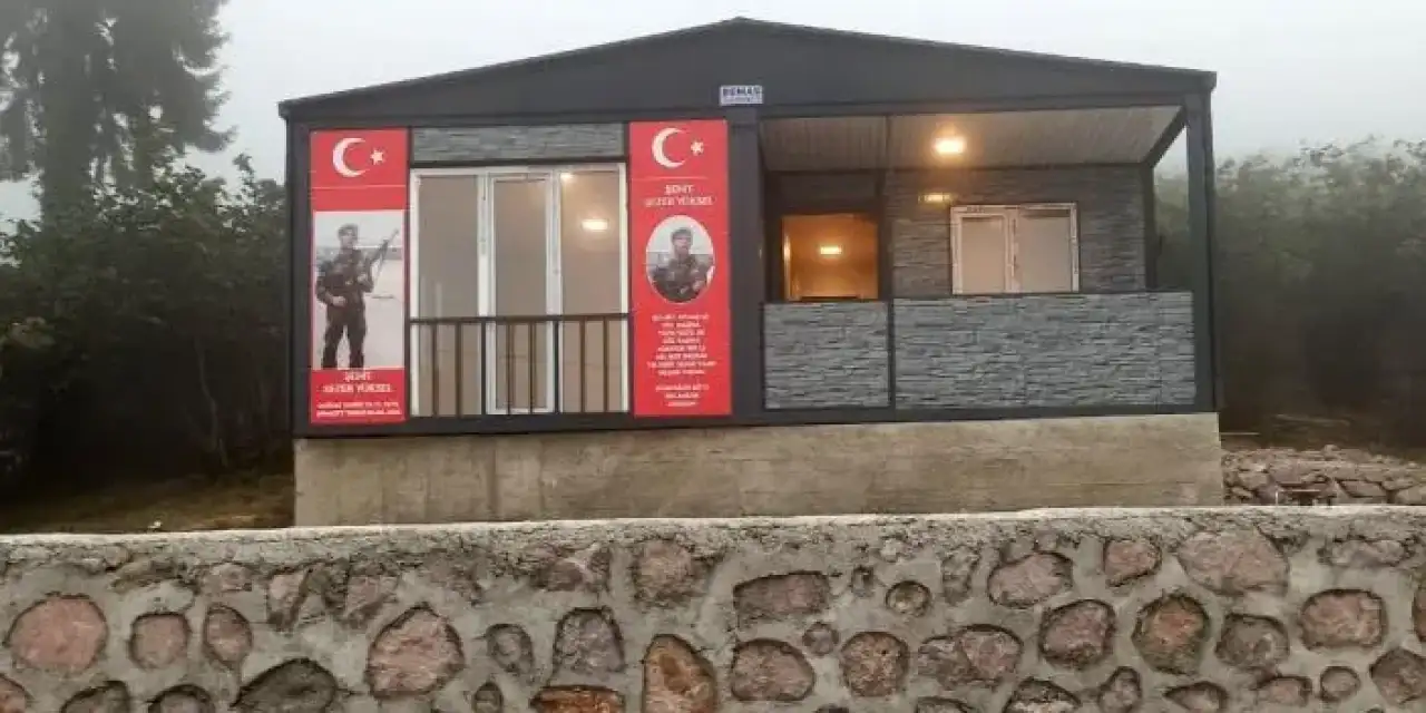 Giresun'da şehit babasının hayalindeki ev gerçeğe dönüştü!