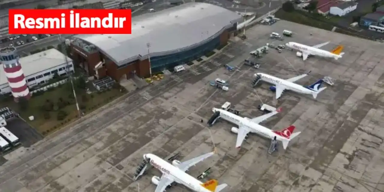 Trabzon havalimanı ek bina ve çevre düzenlemesi işi yapılacak