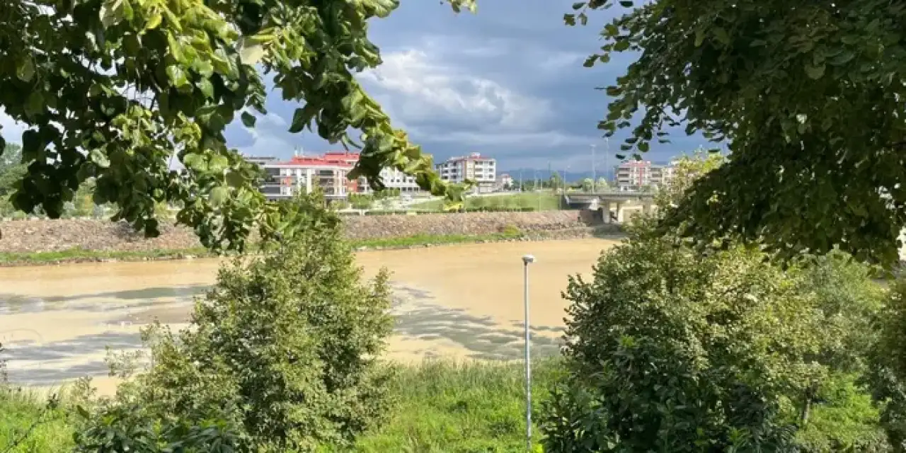 Samsun'da yağmur sonrası gelen manzara dikkat çekti!