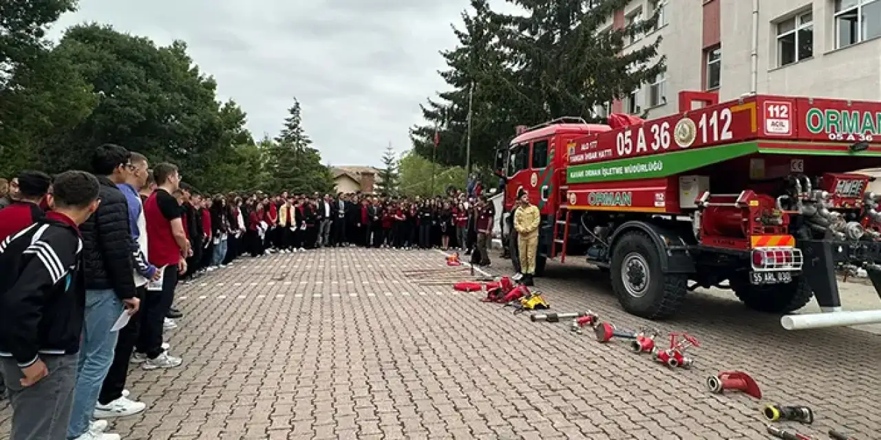 Samsun'da yeni öğretim yılında ilk ders yeşil vatan!