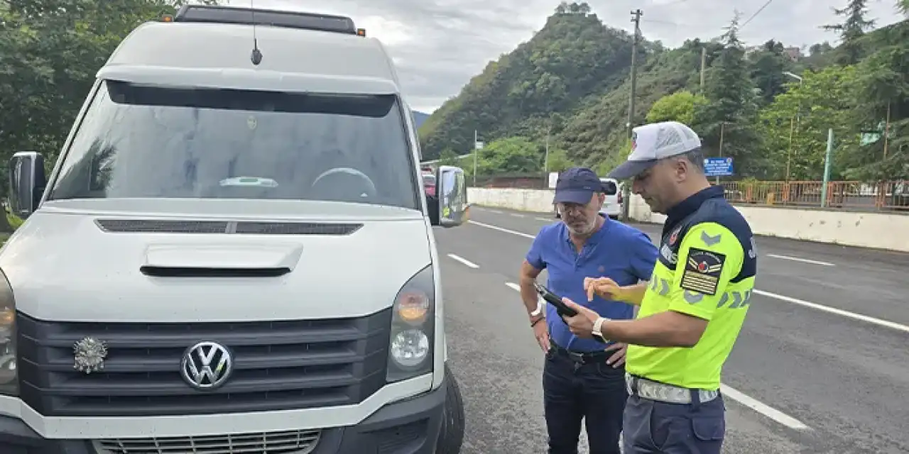 Giresun'da okul servislerine denetim!